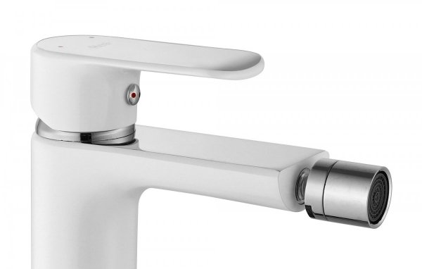 REA - Bateria bidetowa BLOOM White-Chrom/Biało-Chrom