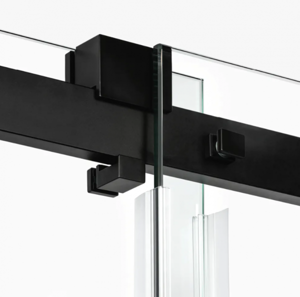 NEW TRENDY Drzwi wnękowe 160x200 Softi X Black, drzwi podwójne, przesuwne, typu &quot;soft close&quot; EXK-5372