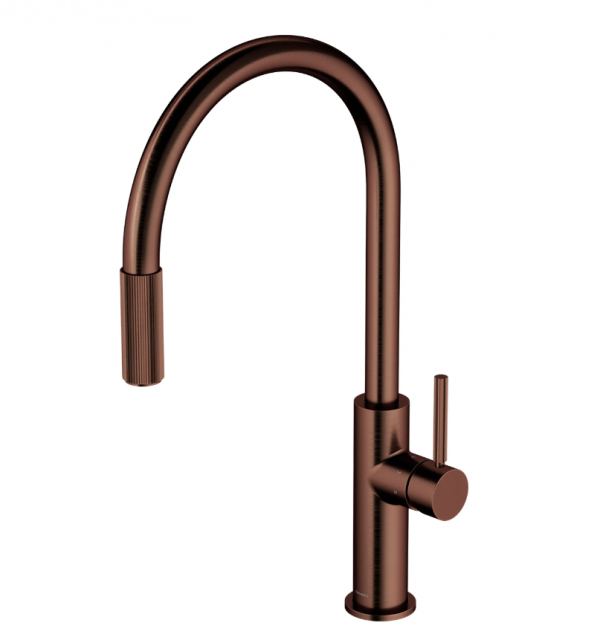 OMNIRES bateria kuchenna z wyciąganą wylewką do podłączenia zestawu filtrującego SWITCH SW9059ORB