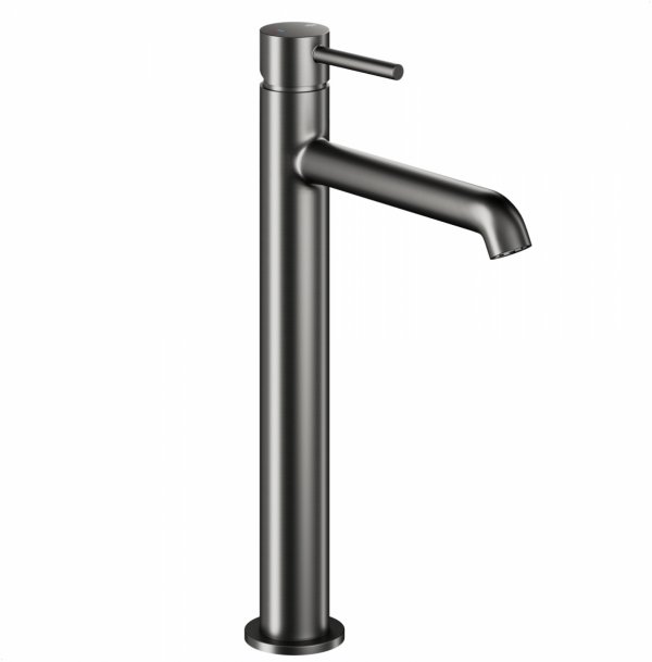 ARMATURA KRAKÓW KFA Bateria umywalkowa wysoka nablatowa MOZA MINI GUN METAL GREY 5032-632-61