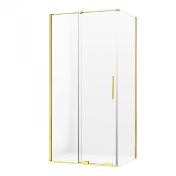 NEW TRENDY kabina prysznicowa narożna prostokątna Smart Light Gold złota 110x110 cm EXK-4236