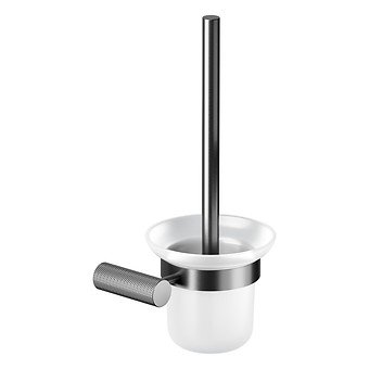 CERSANIT - Szczotka do wc ścienna czarna gun metal  S951-900