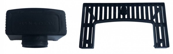 AQUALine - Odpływ liniowy posadzkowy czarny/black 2w1 pod płytkę 80cm L04BK