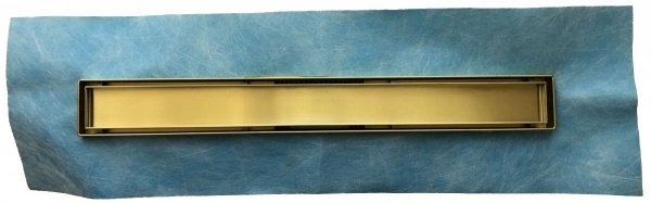 AQUALine - Odpływ liniowy posadzkowy złoty/gold 2w1 pod płytkę 110cm L04GL