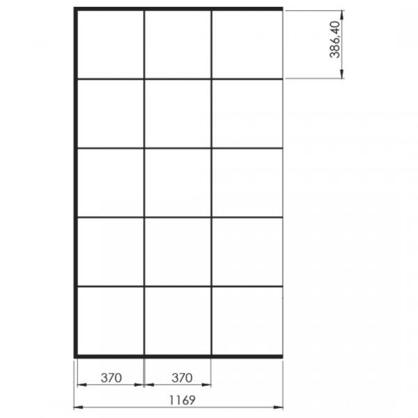 NEW TRENDY - Kabina Walk In New Modus BLACK 80X200 EXK-0245