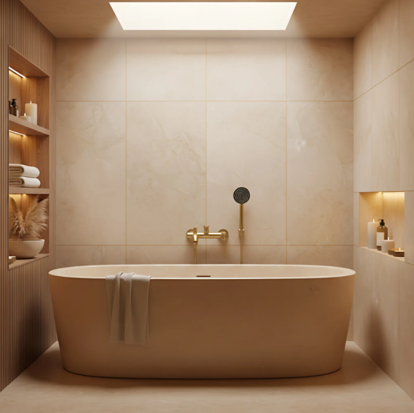 REA Bateria wannowa Rea Foster Złoty Szczotkowany