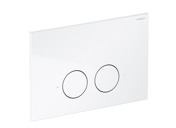 OMNIRES STRONGFRAME stelaż podtynkowy do miski toaletowej + MINIMAL przycisk spłukujący FLUSH SET biały połysk STFWC1M-RBP