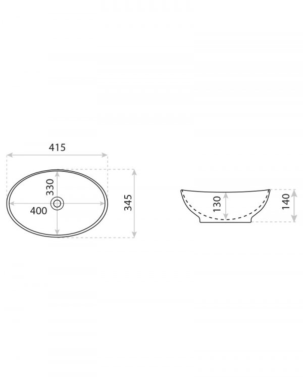 LAVITA Umywalka nablatowa Teja