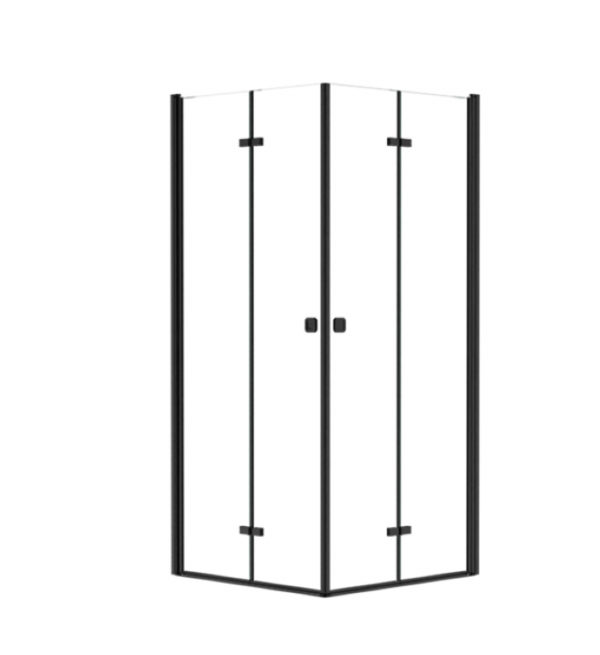 BESCO Kabina kwadratowa składana Exo-H 90 Black KEHB-90-195