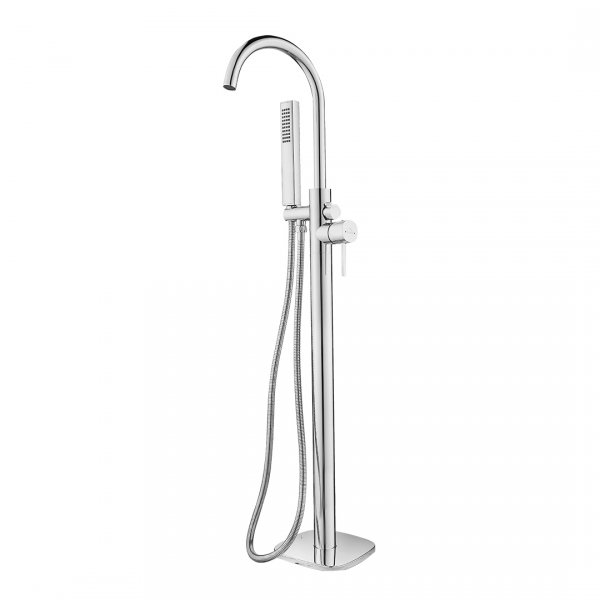 LAVEO Pola - bateria wannowa wolnostojąca chrom BAP_011S