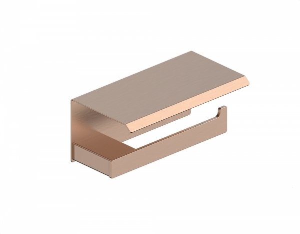 ARMATURA KRAKÓW KFA Uchwyt na papier toaletowy z półką BRUSHED ROSE GOLD 864-038-34