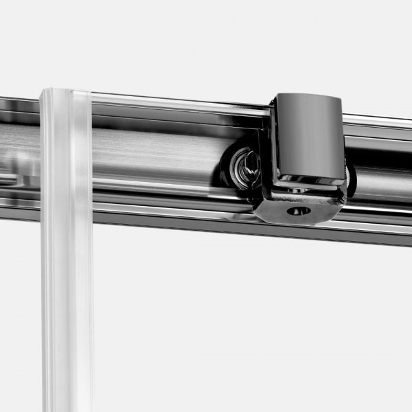 NEW TRENDY Kabina prysznicowa PRIME GUNMETAL BRUSHED 1D prostokątna L 120x80x200 szkło czyste 6mm Active Shield 2.0 K-4805