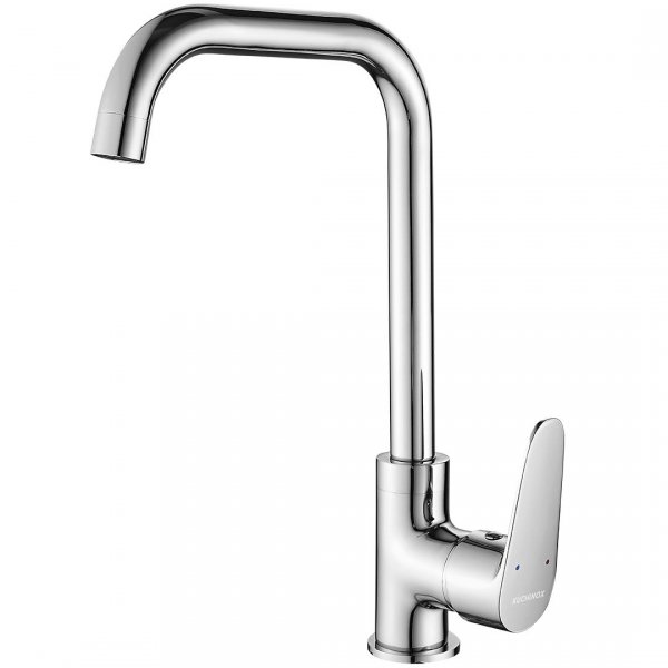 KUCHINOX - Bateria zlewozmywakowa SAGRA stojąca z wylewką L Chrom  BQR_065D