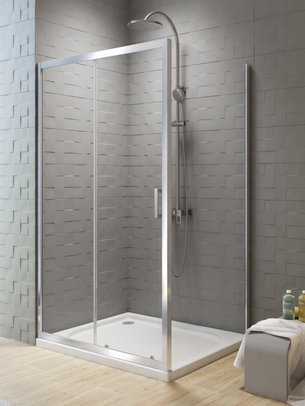 NEW TRENDY Kabina prysznicowa NEW VARIA 1D prostokątna U 100x90x200 szkło czyste 6mm Active Shield K-5132