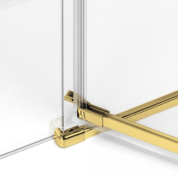 NEW TRENDY Drzwi prysznicowe wnękowe AVEXA GOLD SHINE Linia Platinium 90x200cm 