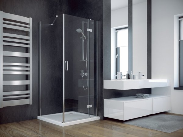 BESCO Kabina prysznicowa Viva Chrom 80x80x195 Lewa VKL-80-195-C