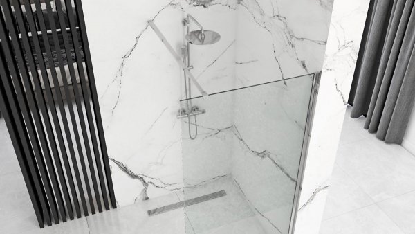 REA Kabina ścianka WALK-IN AERO N TRANSPARENT 100cm szkło 8mm 