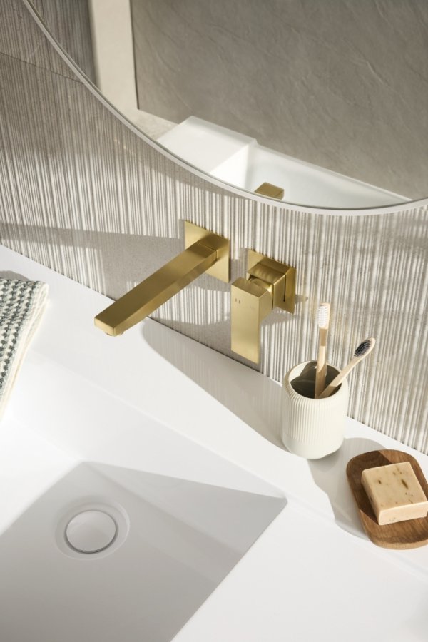 ARMATURA KRAKÓW KFA bateria umywalkowa podtynkowa LOGON BRUSHED LISHT GOLD 5139-810-39