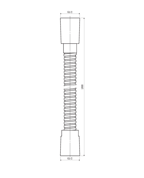 OMNIRES wąż prysznicowy, 150 cm chrom połysk 023-XCR