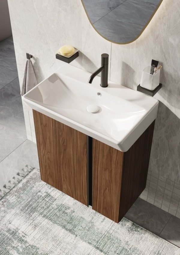 Elita Szafka z umywalką SET SKYE 50 2D 50.5 x 70.7 x 32.6 (cm) ORZECH LINCOLN PDW 168785/RE020500127060