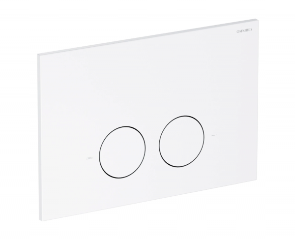 OMNIRES STRONGFRAME stelaż podtynkowy do miski toaletowej z ECO spłukiwaniem + MINIMAL przycisk spłukujący FLUSH SET biały mat STFWCECO1M-RWM