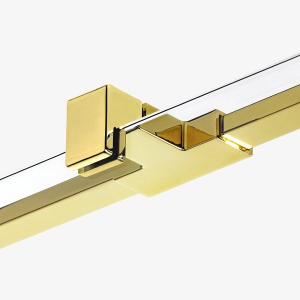 NEW TRENDY Drzwi prysznicowe wnękowe AVEXA GOLD SHINE Linia Platinium 90x200cm 