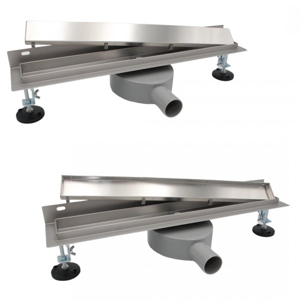 AQUALINE Odpływ przyścienny 2w1 z obrotowym syfonem 360° 70cm LSR04700