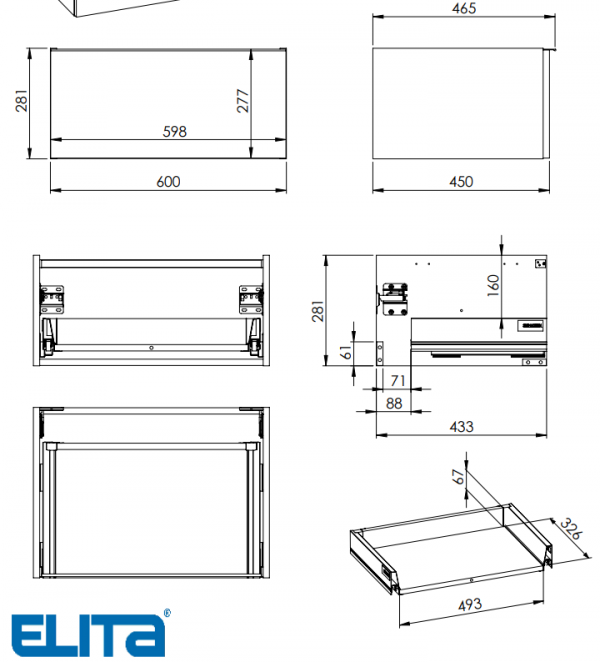 ELITA KOMODA LOOK 60 1S ORZECH LINCOLN PDW 168688/RE080603027060