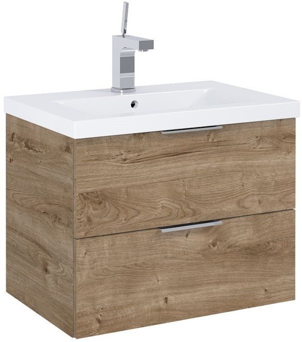 AQUAFORM - Set FRAME 60 2S zestaw szafka + umywalka DĄB CANELA 169183