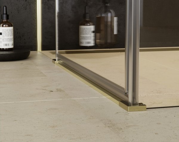 BESCO Kabina prysznicowa Pixa Gold 120x90 Prawa PPP-129-195G
