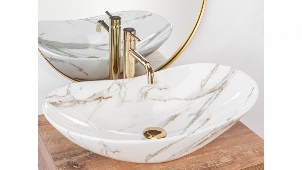 REA - Umywalka ceramiczna nablatowa ROYAL LAVA