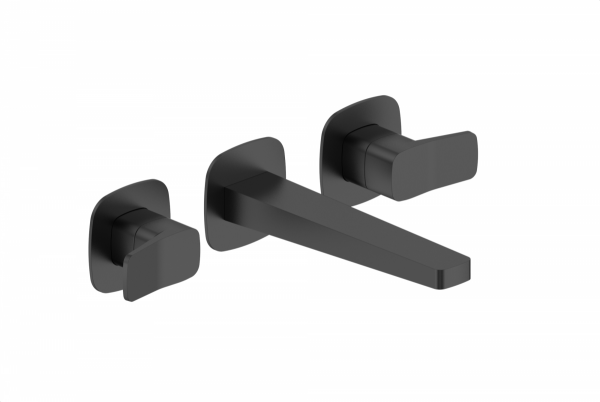 ARMATURA KRAKÓW KFA bateria umywalkowa podtynkowa 3-otworowa MALAGA BLACK 4529-821-81