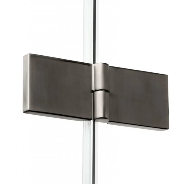 NEW TRENDY Kabina prysznicowa 70x100 New Soleo Gunmetal Brushed, Drzwi składane, podwójne K-2244