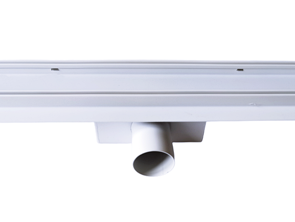 AQUALine - Odpływ liniowy posadzkowy BIAŁY MAT 2w1 pod płytkę 110cm L04WT