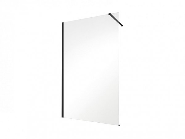 BESCO Kabina ścianka WALK-IN ECO-N BLACK 100cm ENB-100-195C