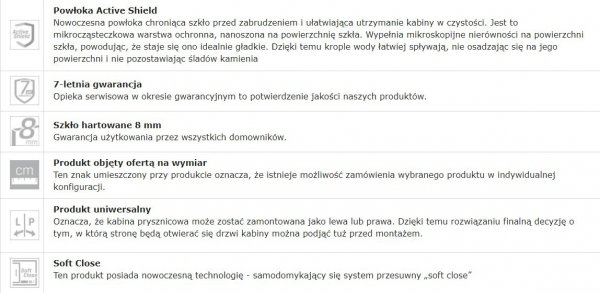 NEW TRENDY Drzwi prysznicowe przesuwne 2-skrzydłowe SOFTI BLACK 180x200 EXK-3964