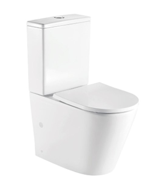 AQUAFORM - kompakt wc LA CORUNA Storm z deską duroplastową wolnoopadającą i spłukiwaniem wirowym, kolor biały  AQ.330-601162 