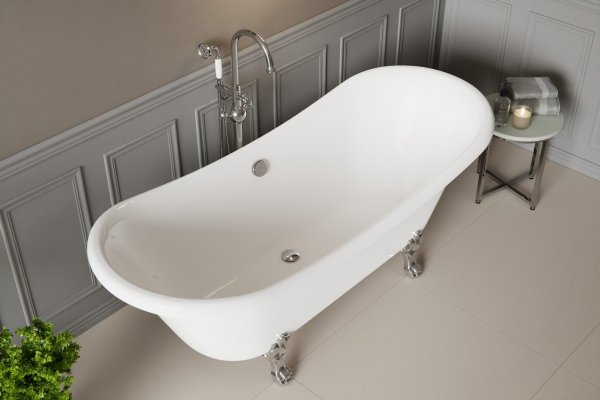 BESCO - Wanna wolnostojąca Amelia 190 nogi białe #WKA-190W+BI