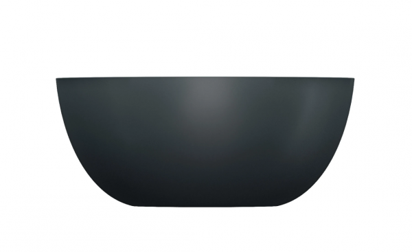 OMNIRES umywalka nablatowa, Ø35 cm SHELL M+ black lava mat SHELL350UNBLV