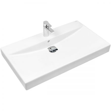 OLTENS Hofsa umywalka 80x46 cm nablatowa z powłoką SmartClean biała 41806000