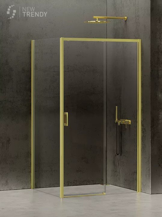NEW TRENDY Kabina prysznicowa PRIME LIGHT GOLD drzwi przesuwne 110x90x200  D-0422A/D-0224B