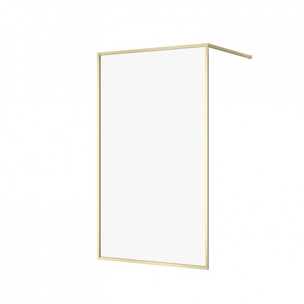 CERSANIT - Kabina prysznicowa walk-in LARGA złoty mat 120x200 szkło transparentne  S164-074