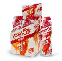 High5 Energy Gel Caffeine Raspberry żel energetyczny z kofeiną o smaku malinowym 40 g 