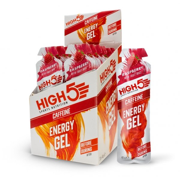  High5 Energy Gel Caffeine Raspberry żel energetyczny z kofeiną o smaku malinowym 40 g
