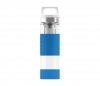 Termos szklany SIGG WMB z zaparzaczem HOT & COLD Glass 400 ml (Electric Blue)