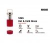 Termos szklany SIGG WMB z zaparzaczem HOT & COLD Glass 400 ml Aqua