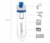 Bidon Active Hydration Aladdin Tracker Bottle 800 ml niebieski