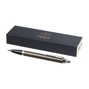 Długopis Parker IM metalowy z Twoim grawerem + pudełko prezentowe (espresso/srebrny)