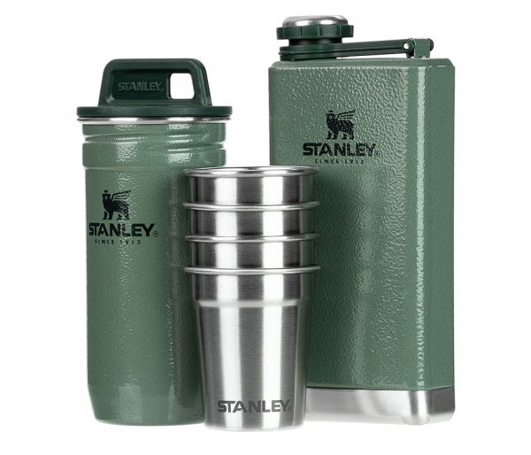 Zestaw STANLEY piersiówka Adventure Steel Shots + Flask Gift Set zielony