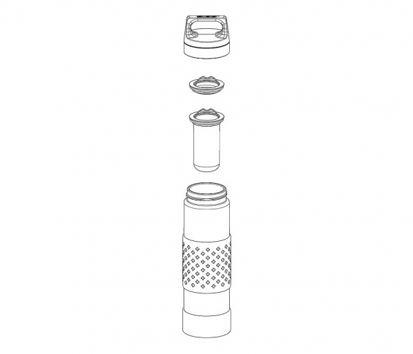 Termos szklany SIGG WMB z zaparzaczem HOT &amp; COLD Glass 400 ml Midnight